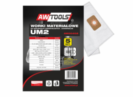 AWTools sáček do vysavače z mikrovlákna UM2 MAKITA VC2010/2511/2512/445/446 5 ks. (AW00402)