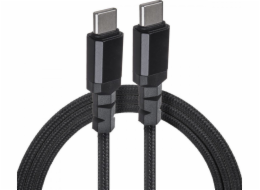 2x USB-C 100W 1m kabel podporující přenos dat PD až 10Gbps MCE491 Black