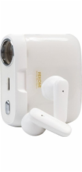 Bezdrátová sluchátka řady S28 Pop Digital – Bluetooth V5.3 TWS s nabíjecím pouzdrem s funkcí projektoru Bílá