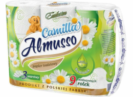 Toaletní papír Almusso Camilla 3vrstvý, 9 ks.