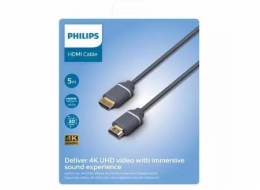 Kabel PHILIPS HDMI M, HDMI M, 5m, šedý SWV5650G/00