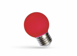 LED žárovka, Spectrum, P45, 1W, E27, červená barva