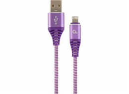 Gembird USB-A – Lightning kabel 1 m fialový (CC-USB2B-AMLM-1M-PW)