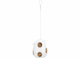 Trixie Feeder for Nest Materiál, pro ptáky, bílá, keramika, 10,5 x 10,5 x 15 cm, zavěšené