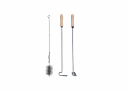 Nářadí set čistící kotlový 3 ks 80 cm (kartáč, háček,