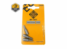 Šroubovací bity Forte Tools TX20, 25 mm, 3 ks