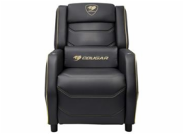 COUGAR herní křeslo RANGER PRO ROYAL - černá/zlatá, USB-C, otočný stolek, boční kapsa