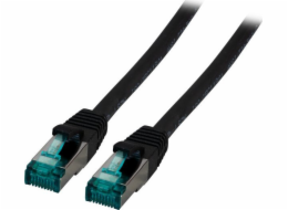 EFB EFB RJ45 Patchkabel S/FTP, Cat.6A, LSZH, 0,5m, černá