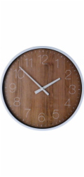 SEGNALE Hodiny nástěnné s dřevěným designem 25 cm KO-837000160