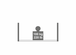 Držák pneumatik Dolle Tire Up, 105 x 65 x 50 cm, černý