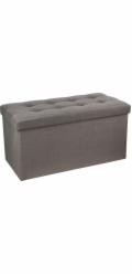 Pouf Atmosphera 140091B, šedý, 76 cm x 38 cm x 38 cm