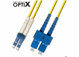 OPTIX LC/UPC-SC/UPC Optický patch cord 09/125 1m G657A