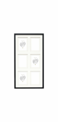 Deknudt S65KK2 black 6x10x15  Wood Gallery double Passepartout