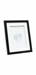 Deknudt S65KK2 schwarz     13x13 Holz doppeltes Passepartout