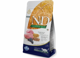 FARMINA N&D Ancestral Grain Lamb & Blueberry Adult – suché krmivo pro dospělé kočky – 5 kg