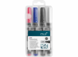 Pica permanent Marker 1-4mm assorted with Instant-White