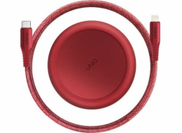 Uniq Lightning – USB-C USB kabel 1,2 m červený (UNIQ130RED)