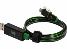 Realpower USB-A - microUSB USB kabel 0,75 m Zelený (185962)