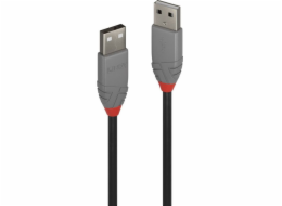 Lindy USB-A - USB-A USB kabel 2 m černý (JAB-4463312)