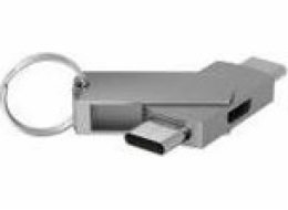 TerraTec USB-C - microUSB USB adaptér stříbrný (272986)
