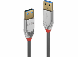 Lindy USB-A - USB-A kabel USB 0,5 m šedý (36625)