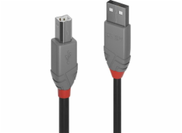 Lindy USB-A – USB-B kabel USB 7,5 m šedý (36676)