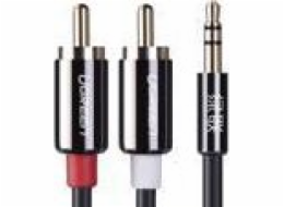 Ugreen Jack 3,5 mm - RCA (Cinch) kabel x2 3 m černý (10590)