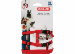 Zolux Postroj a vodítko pro králíka XL, červené