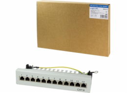 LogiLink Patch panel 12x RJ-45 Cat.6 Grey (NP0017A)