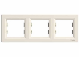 Schneider Electric Triple rám Asfora horizontální krémová EPH5800323