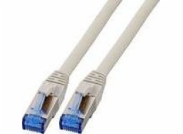 EFB Patchcord RJ45 S / FTP, kat. 6A, kat. 7 Surový TPE superflex kabel, 1m, šedý (K5525FGR.1)