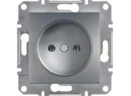 Schneider Electric Asfora jednoduchá ocelová instalační zásuvka (EPH3000162)