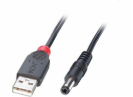 Lindy USB-A – DC kabel 5,5 mm 1,5 m černý (70267)
