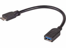 Akyga microUSB 3.0 USB adaptér – USB černý (AK-AD-30)