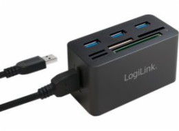 LogiLink USB HUB 1x CF 1x SD 1x M2 1x microSD + 3x USB-A 3.0 (CR0042)