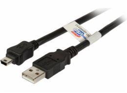 USB EFB USB-A - miniUSB kabel 3 m černý (K5251SW.3)