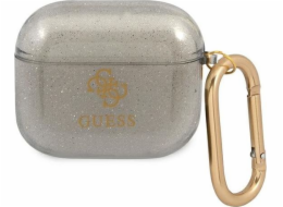 Ochranné pouzdro Guess GUA3UCG4GK Glitter Collection pro AirPods 3 šedé