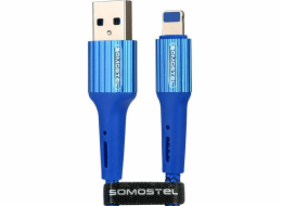 Somostel USB-A - Lightning kabel 1 m Modrý (025928)