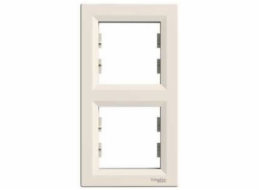 Schneider Electric Double frame Asfora cream EPH5810223