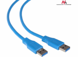 Maclean USB-A – USB-A kabel USB 1,8 m modrý (MCTV-582)