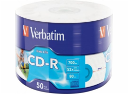 Verbatim CD-R 700 MB 52x 50 kusů (43794)