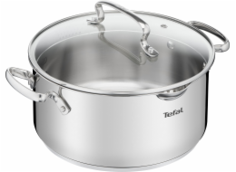 Hrnec Tefal Duetto+ 24cm stříbrný