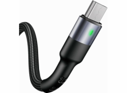 Usams USB-A - microUSB USB kabel 1 m Černý
