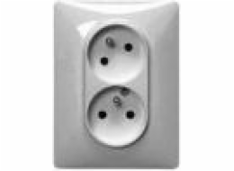 Legrand Valena Life monoblok dvojzásuvka 16A hliník (753386)