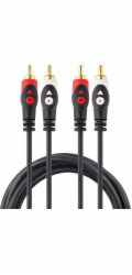 Libox RCA (Cinch) x2 - RCA (Cinch) x2 kabel 5m černý (LB0021)