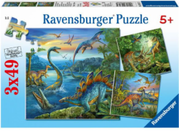 Puzzle Ravensburger 3x49 Dinosauři - 093175