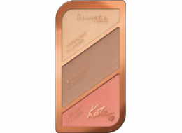 Rimmel Kate Sculpting Kit Paletka na konturování obličeje 002 Coral Glow 18,5 g