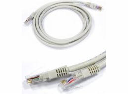 Patch kabel NetRack cat.6 RJ45 0,5 MB litý šedý (BZPAT0P56)