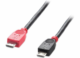 Lindy USB kabel microUSB - microUSB 0,5 m černý (31758)