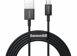 Baseus USB-A - microUSB USB kabel 2 m černý (BSU2823BLK)